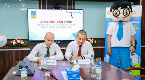 Bảo hiểm PVI và SmartBuddy Việt Nam hợp tác bảo hiểm online.